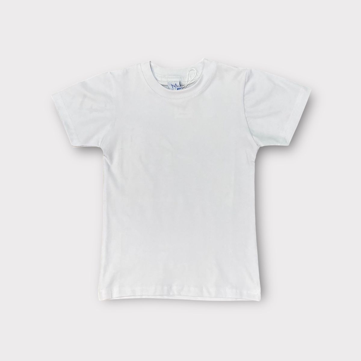 Tricou  alb cu mânecă scurtă pentru băieți, uniformă școlară,  de la 6-15 ani – material BUMBAC CU LYCRA