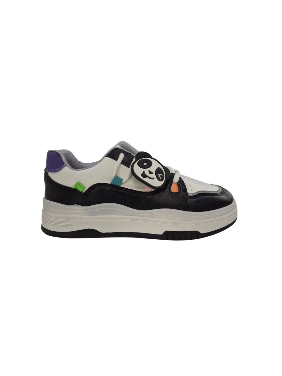 Adidasi Dama si Adolescenti, Piele Ecologica, Inchidere Siret, Accesoriu Detasabil, Marimi 36-41, Engross, 8buc/bax, Negru