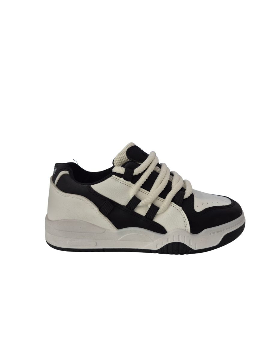 Adidasi sport Dama si Adolescenți, Skate, Sireturi Groase, Engross, 8 bucăți/bax, Mărimi 36-41, Negru