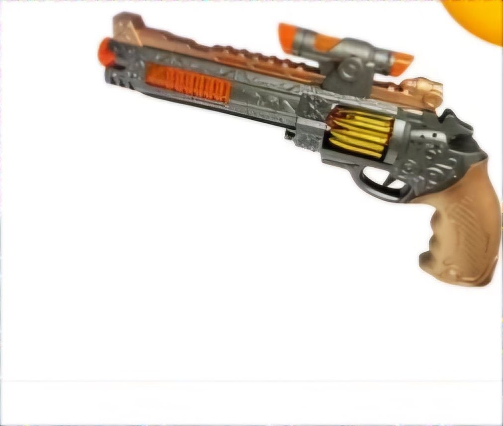 Pistol de jucarie cu sunete si lumini, aprox 30cm, en-gros
