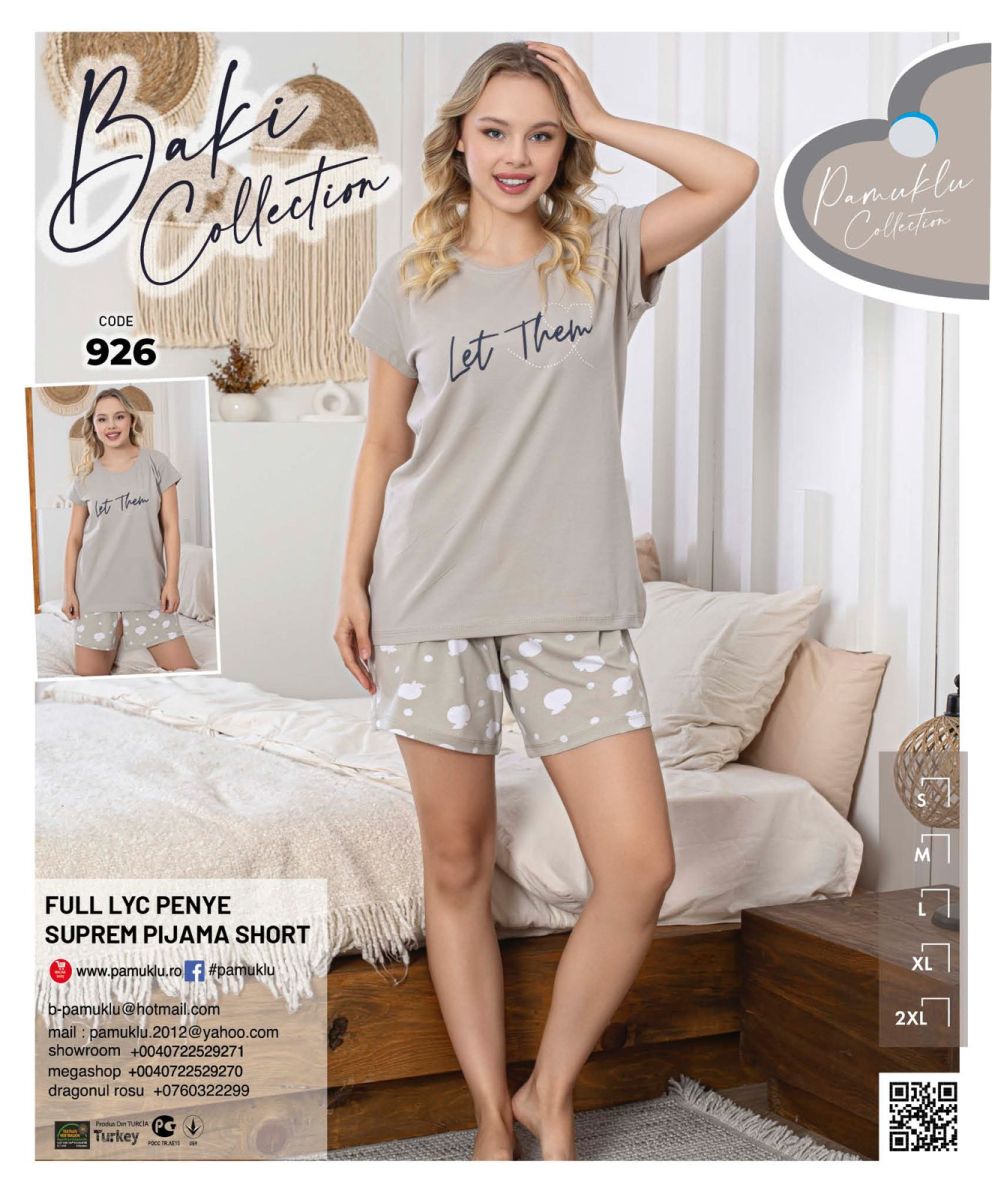 Pijama Dama Baki Licra Short 926 Engros