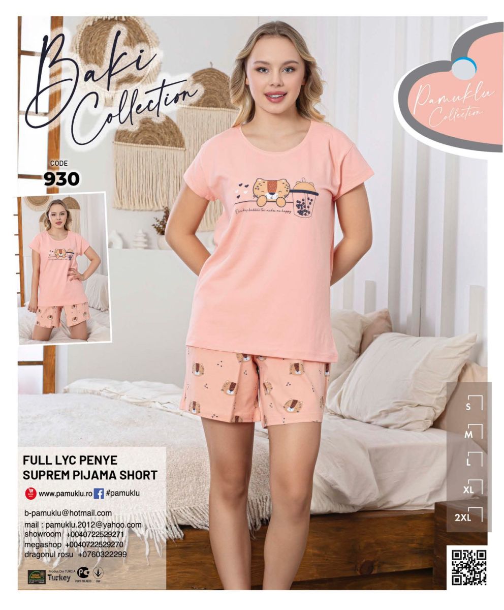 Pijama Dama Baki Licra Short 930 Engros