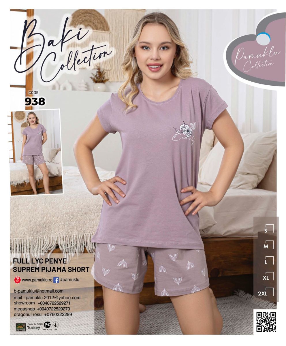 Pijama Dama Baki Licra Short 938 Engros
