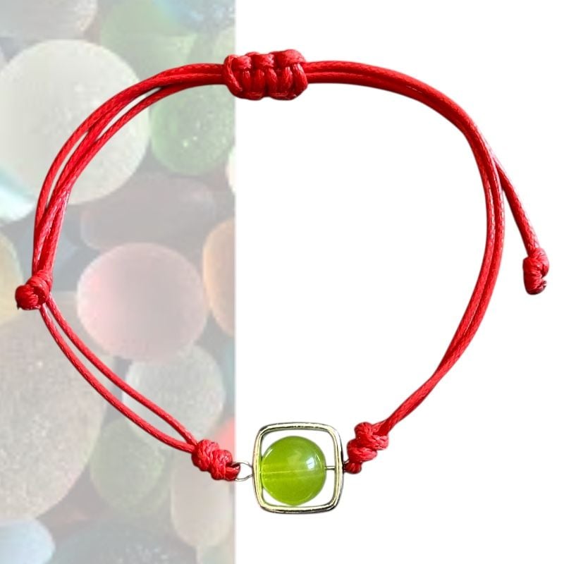 Brățară roșie cu accent elegant – set 12 bucăți, en-gros