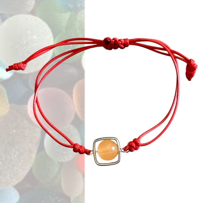 Brățară roșie cu accent elegant – set 12 bucăți, en-gros
