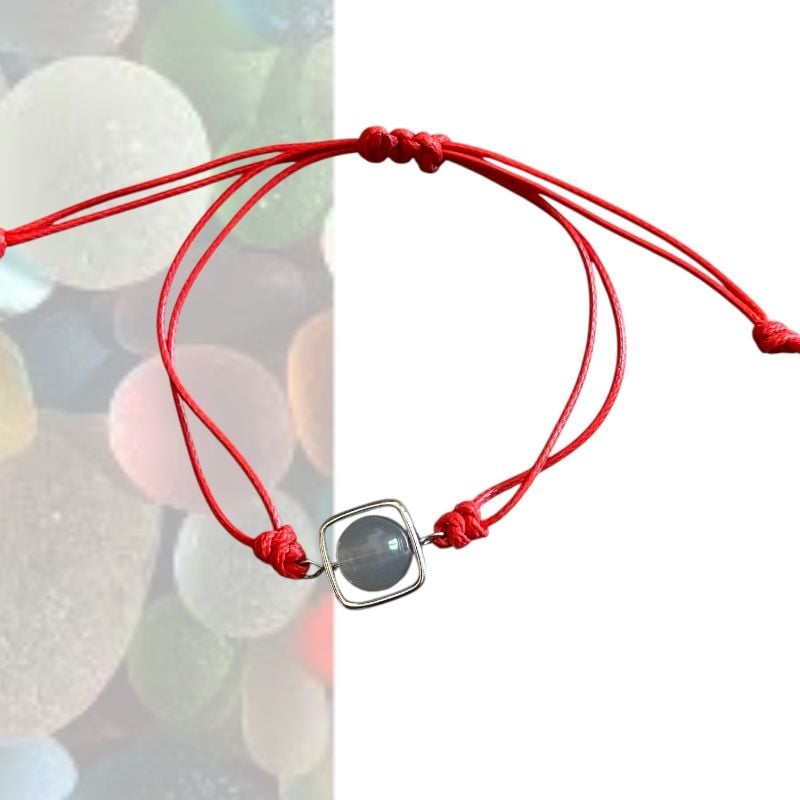 Brățară roșie cu accent elegant – set 12 bucăți, en-gros