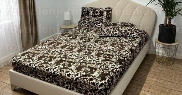 Husa cocolino cu model + 2 fețe pernă