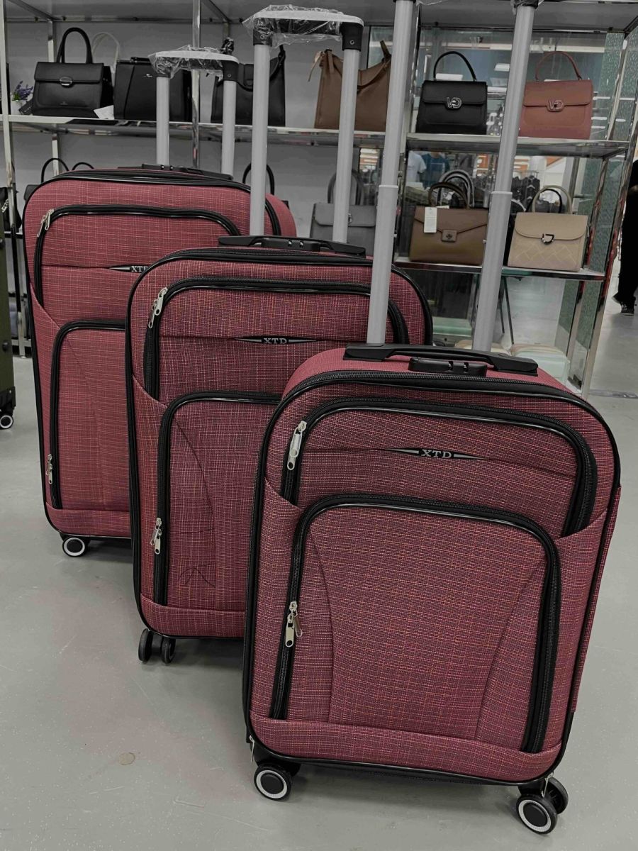 Set 3 trolere Engros, valize calatorie, material textil, marimi diferite