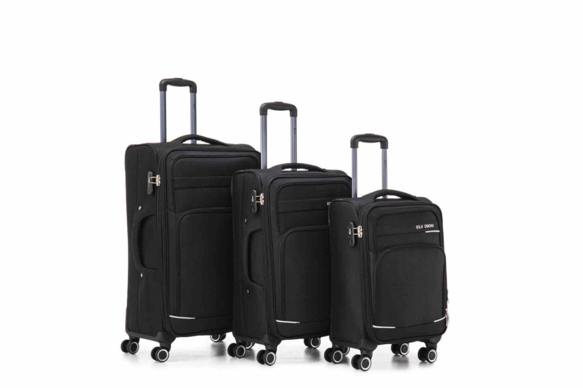 Set 3 trolere Engros, valize calatorie, material textil, marimi diferite