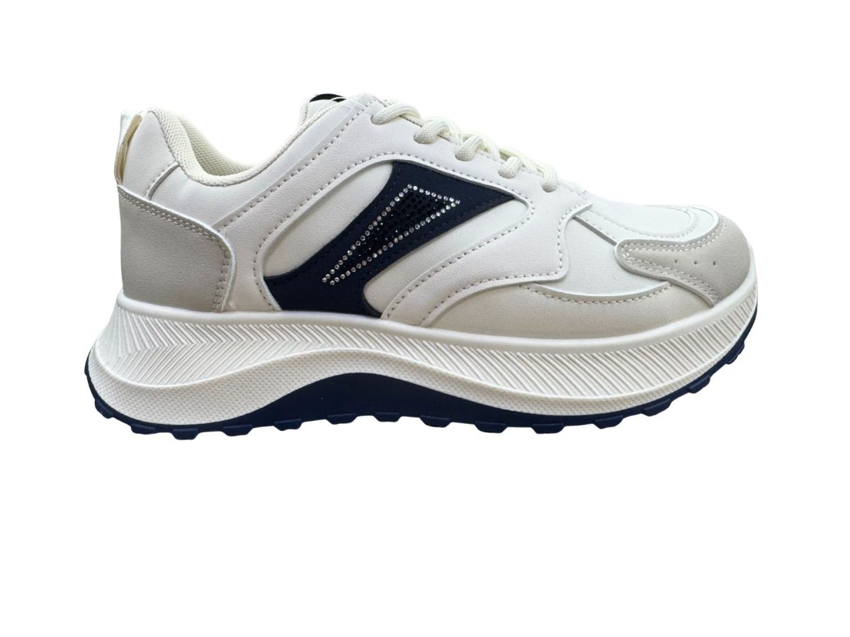 Adidasi femei, Piele Ecologica, Inchidere Siret, Talpa Inalta de spuma, Engross, Marimi 36-41, 8buc/Bax bleumarin