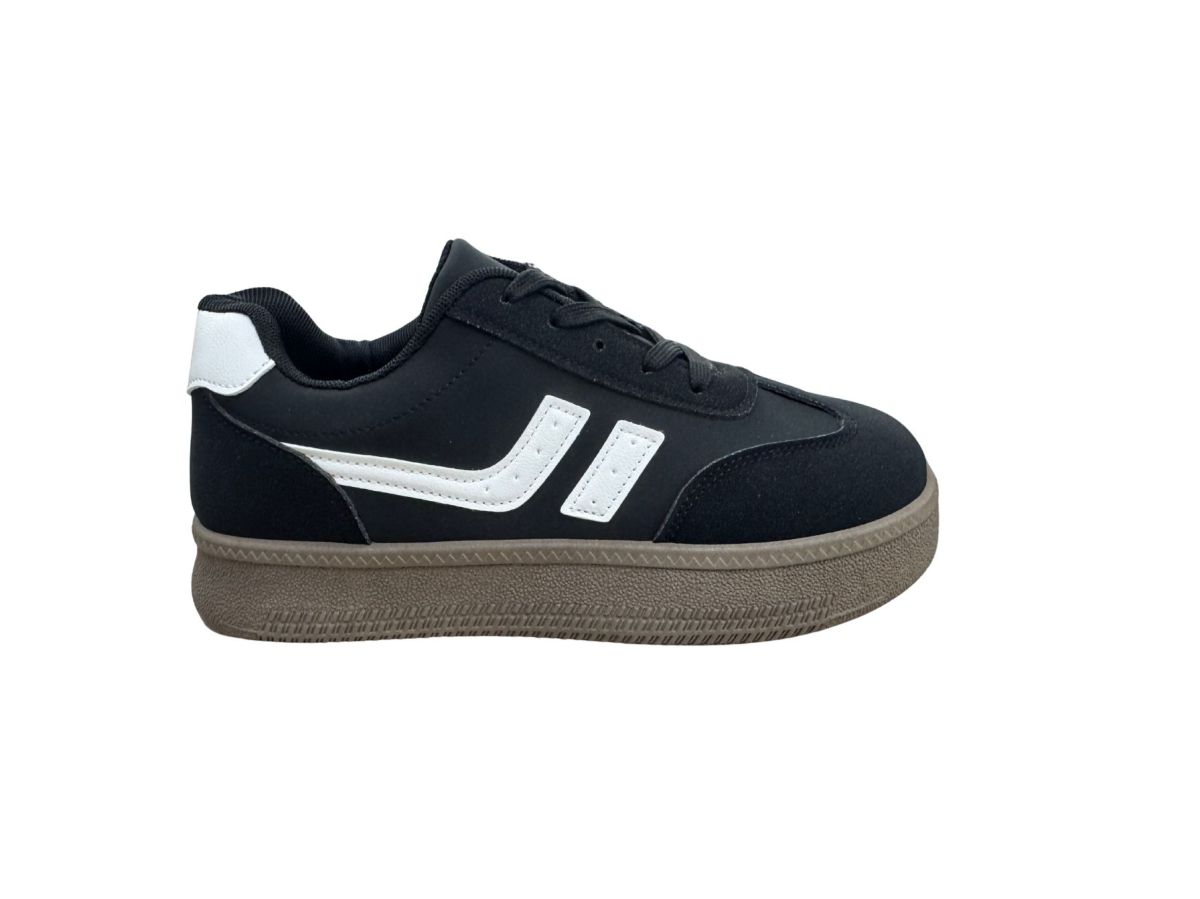 Tenesi Dama si Adolescenti, Piele Ecologica, Închidere Șiret, Engross, Mărimi 37-41, 8buc/bax negru