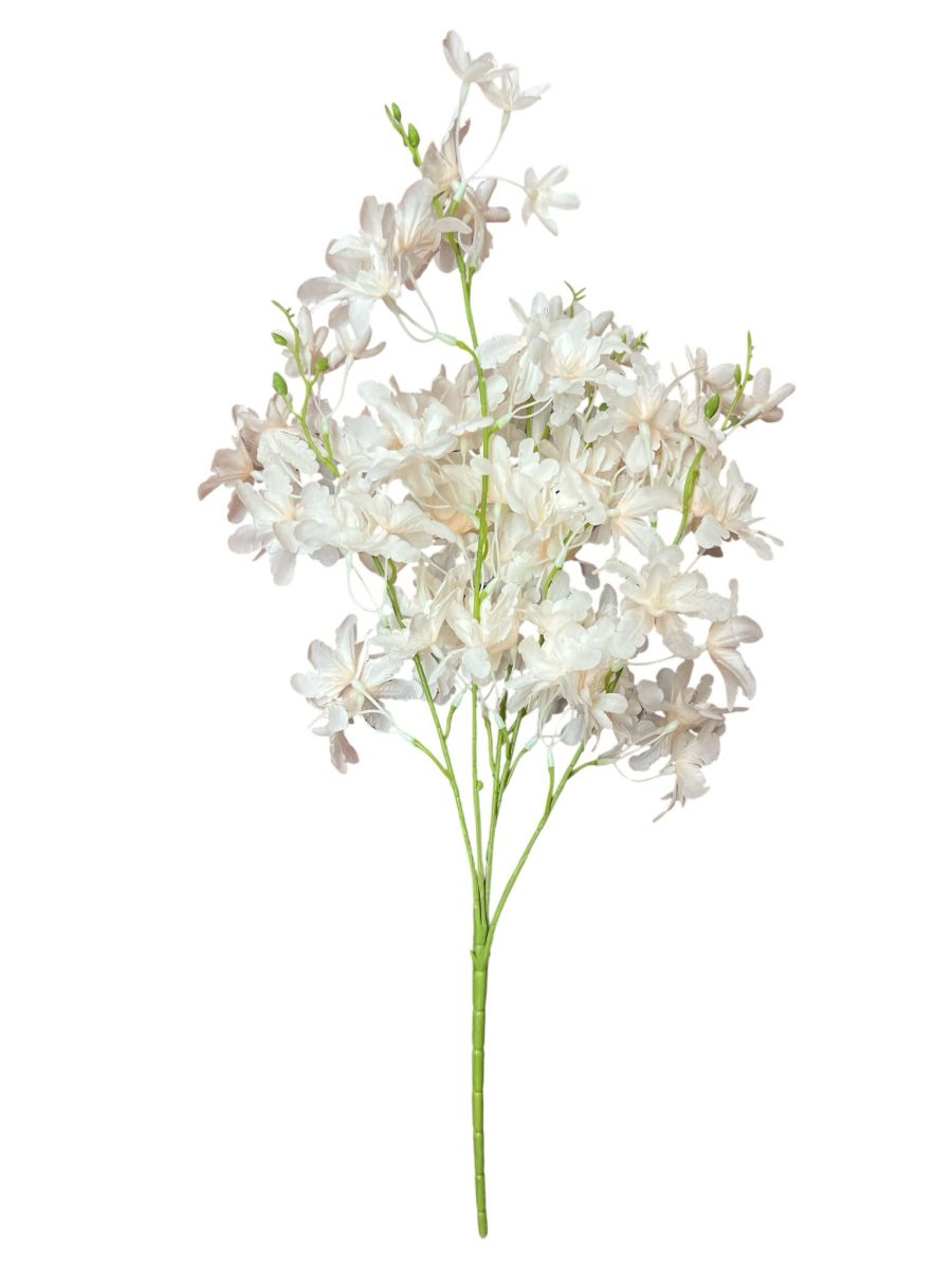 Buchet flori cires artificial 5 fire, Flori artificiale En-Gros, 60 cm