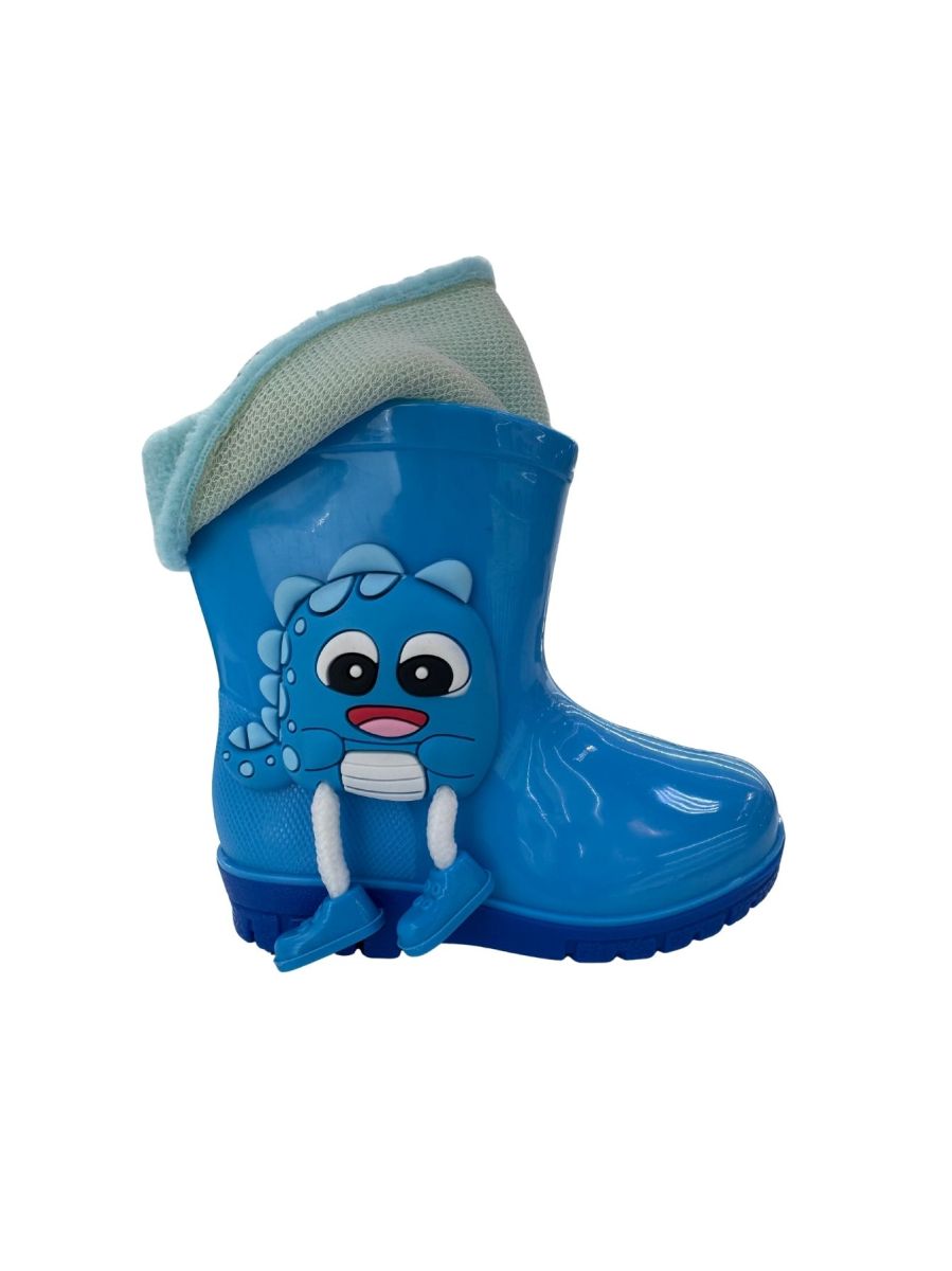 Cizme Ploaie Copii, Impermeabile, Captuseala Detasabila, Accesoriu 3D ,Engross ,Marimi 25-30, 6buc/Serie blue
