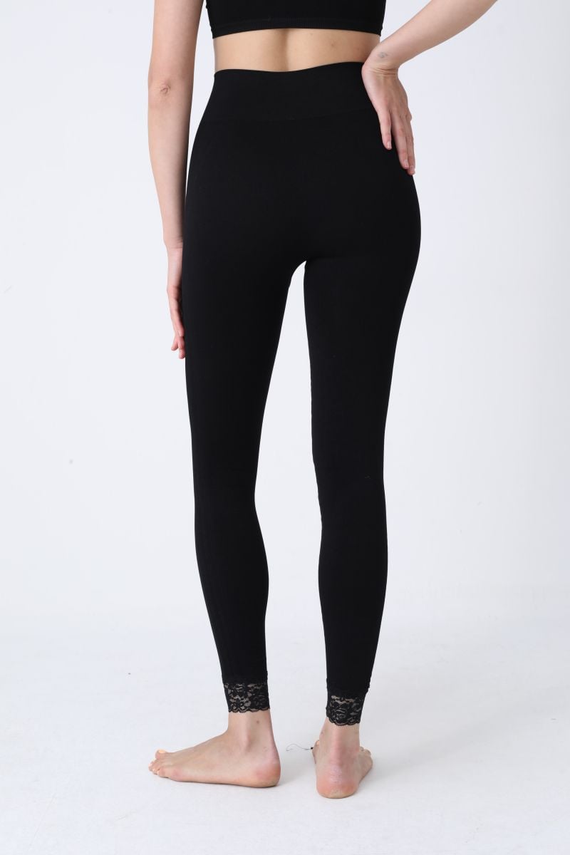 Colant Dama Modelator Lung Cu Dantela,Culoare Negru ,Engros