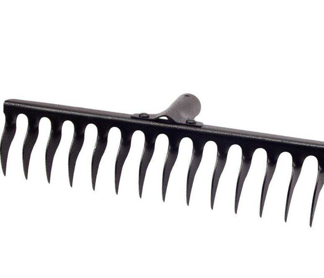 Greblă Engros gri carbon  14 dinți răsuciți