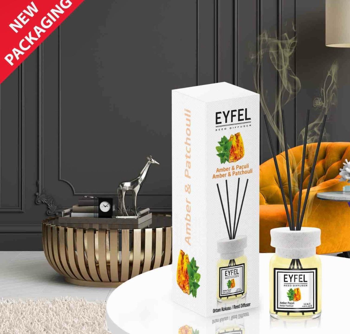 Odorizant cameră Eyfel Amber & Paculi Engros  120ml