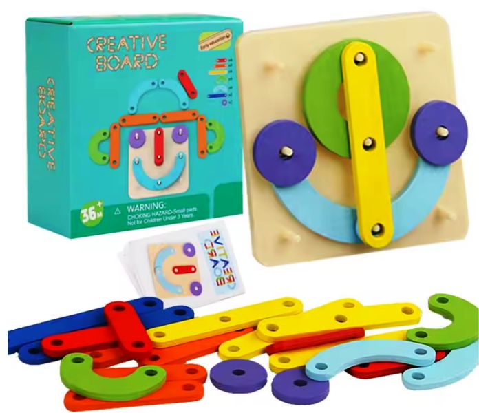 Montessori Geoboard creativ din lemn Engros