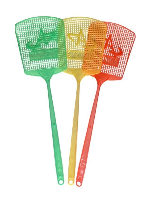 Palete pentru muste Engros din plastic, diverse culori, set 10 buc