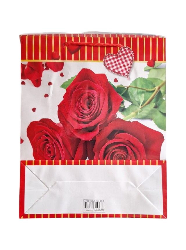 Pungi de cadou Engros, cu model imprimat, 32×26 cm, set 12 buc