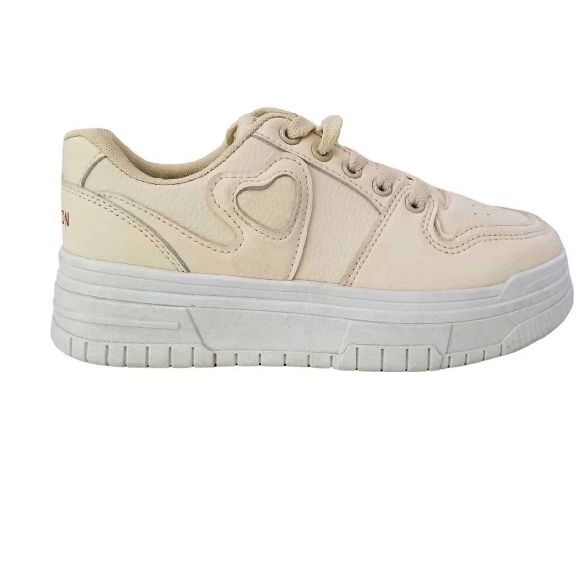 Pantofi Sport Casual Fete, Piele Ecologica, Inchidere Siret, Design Inimioara, Engross, Marimi 36-41 , 8buc/bax