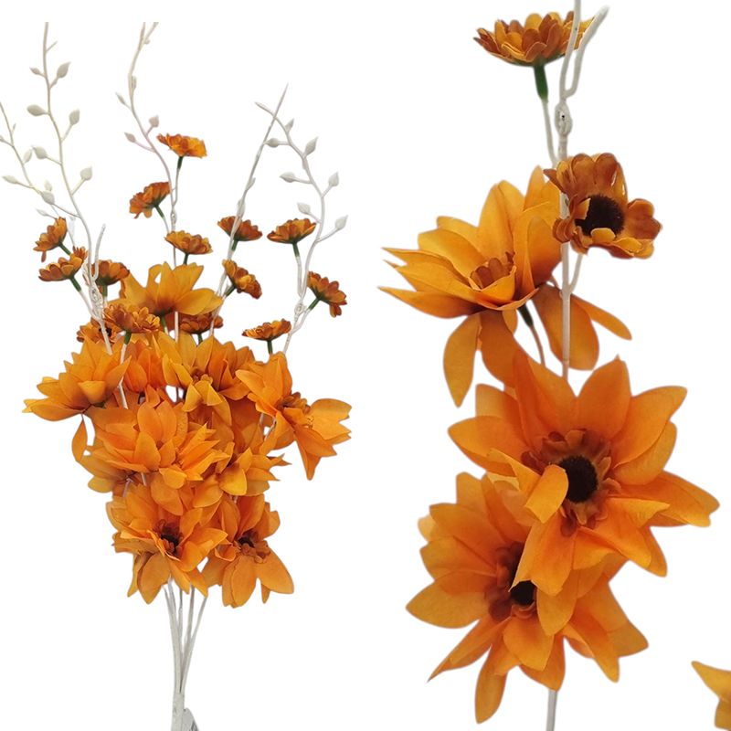 Buchet floare artificiala Dalie engros 5 fire 50 cm lungime