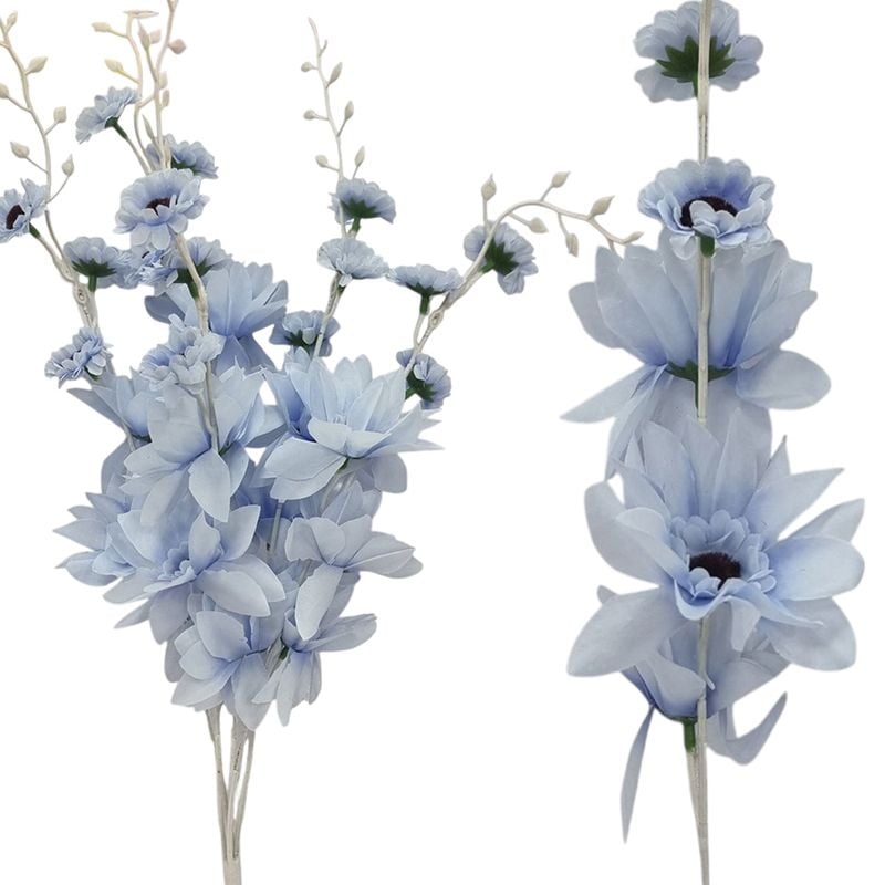 Buchet floare artificiala Dalie engros 5 fire 50 cm lungime