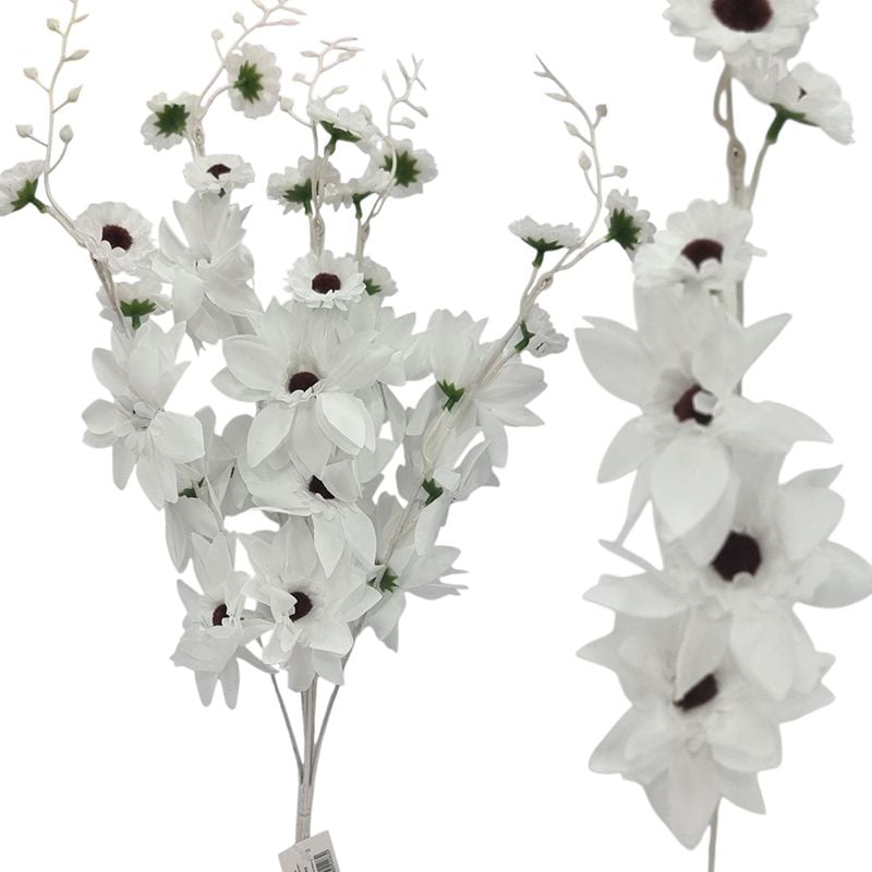 Buchet floare artificiala Dalie engros 5 fire 50 cm lungime