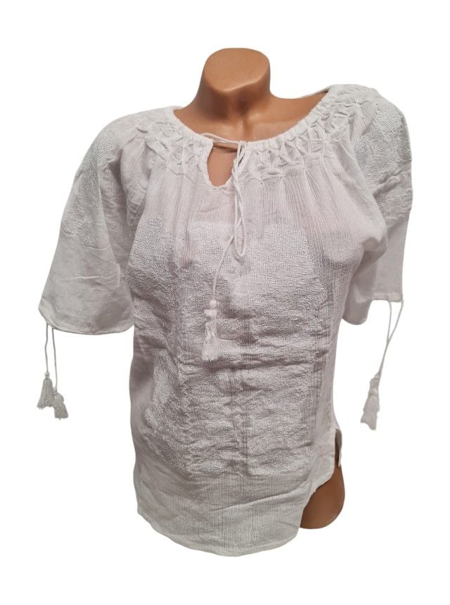 Ie Engros pentru femei, cu maneca scurta, model brodat Ds 1235