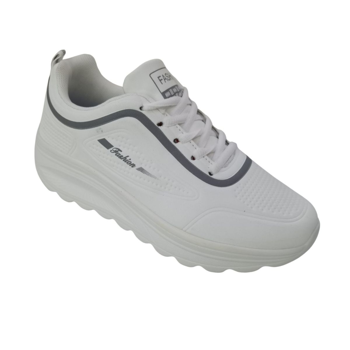 Pantofi Sport Dama , Talpa Ortopedica, Ergonomica, Piele Ecologica, Inchidere Siret, Engross, Marimi 36-41, 8buc/bax gri
