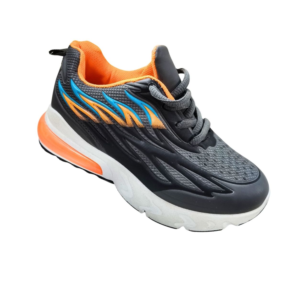 Pantofi Sport Impermeabili Copii, Design Flacari, Inchidere Siret, Engross, Marimi 31-36, 6buc/serie org