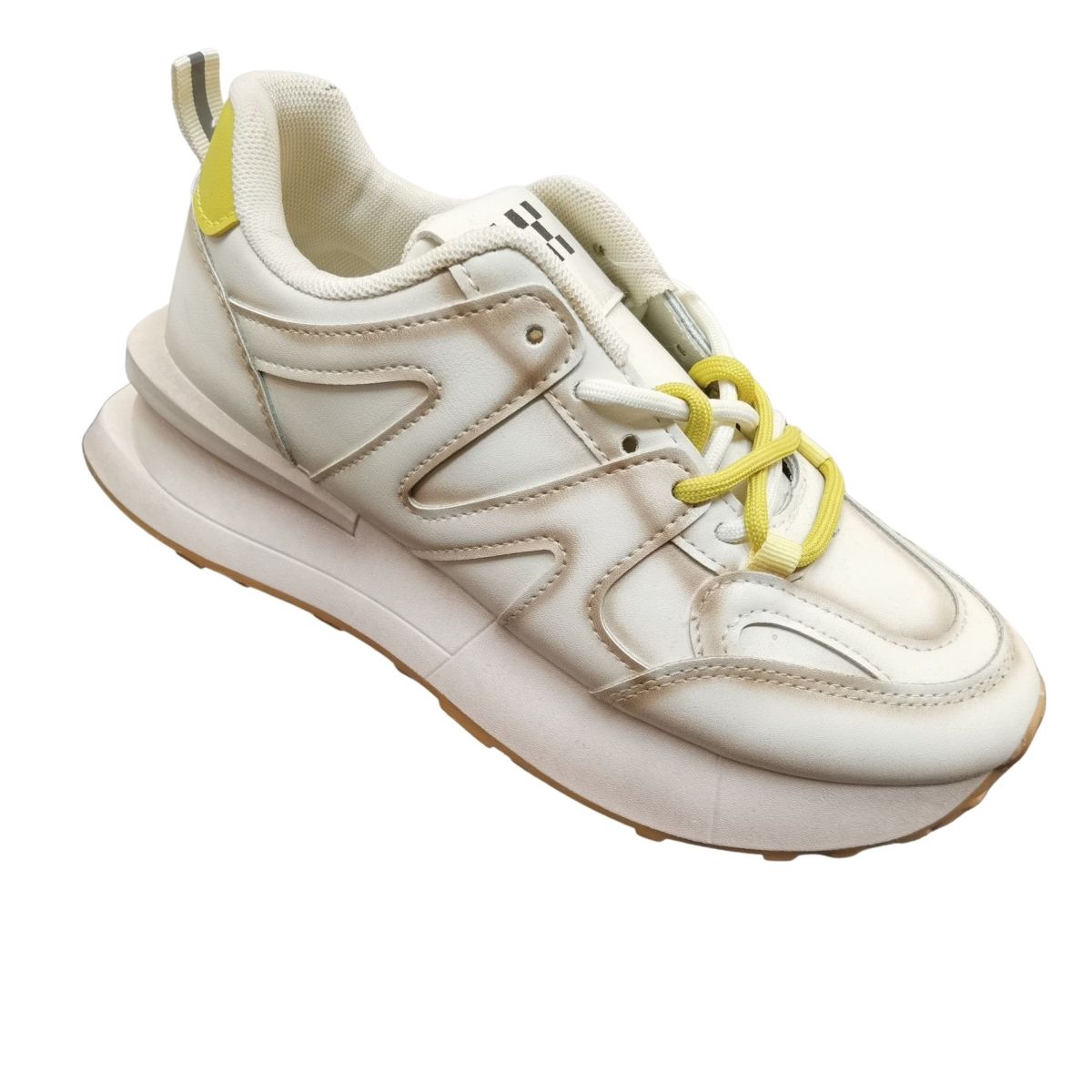 Adidasi  Dama si Adolescenti, Inchidere Siret, Piele Ecologica ,Usori,Comozi, Engross ,Marimi 36-40,  8buc/Bax bej