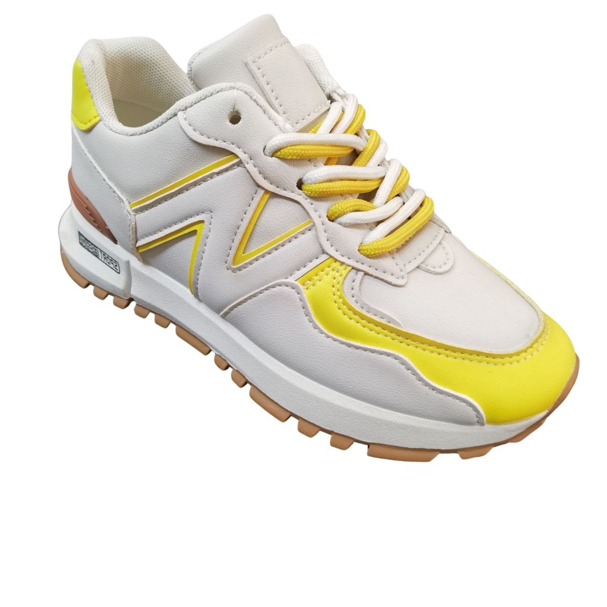 Pantofi Sport Dama si Adolescenti, Piele Ecologica, Inchidere Siret, Engross, Marimi 36-40 8buc/bax galben