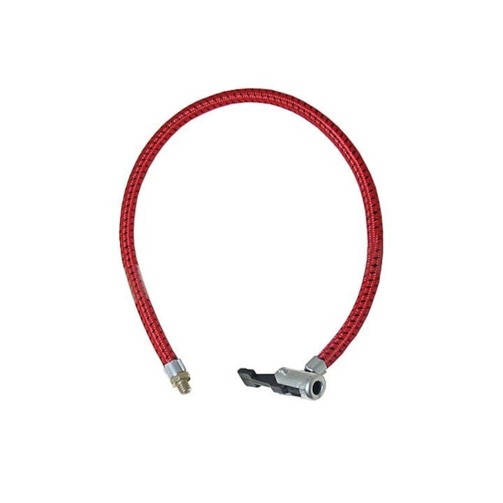 Furtun pentru pompa de umflat aer Automax 50 cm , cu racord M8 si cap pentru valva