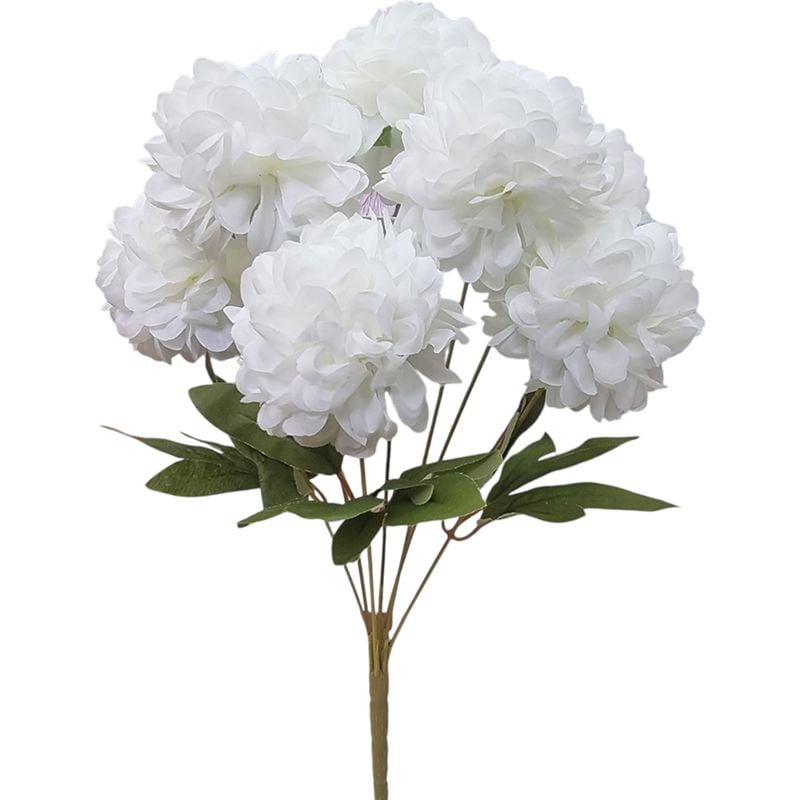 Buchet floare artificiala bulb de Hortensie engros 7 fire 42 cm lungime