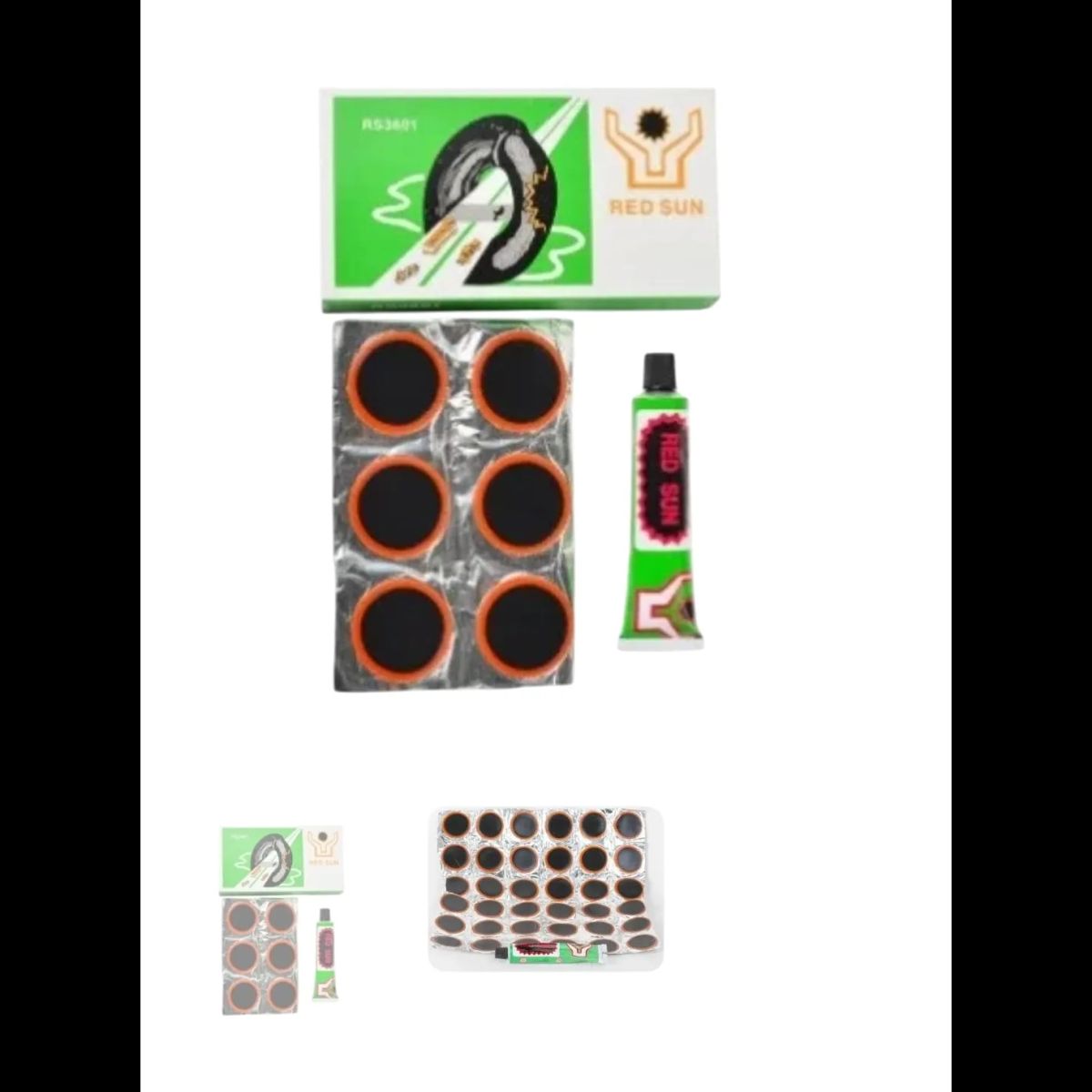 Petice vulcanizare, marimea 36, set 36buc + 1 adeziv