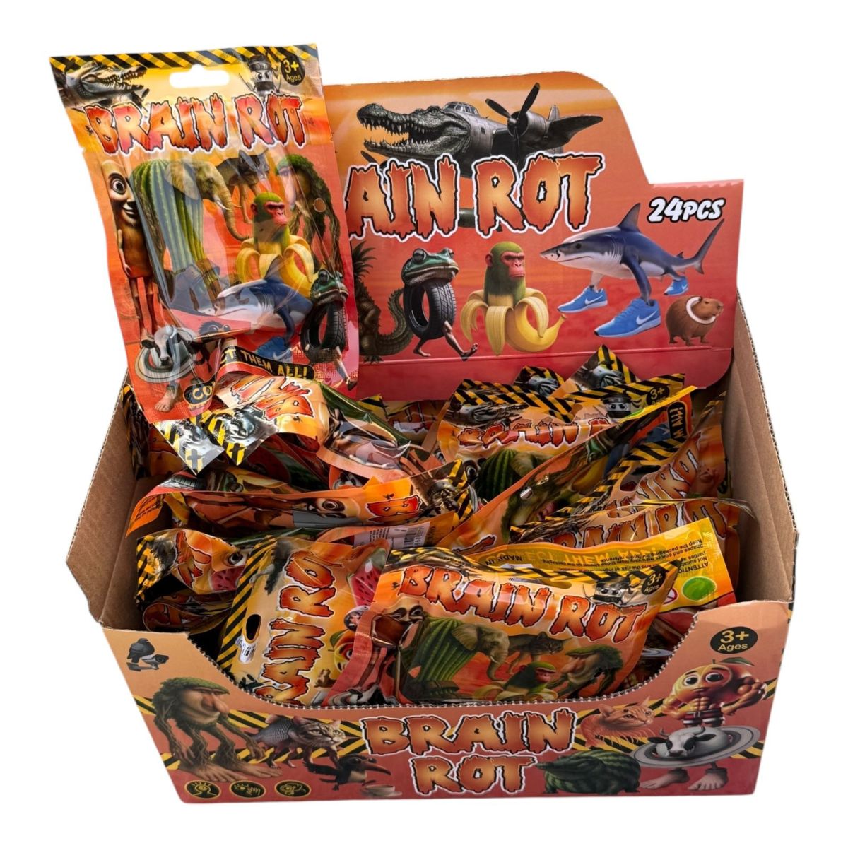Plic cu surpriza pentru copii, figurina brainrot, multicolor, en-gros