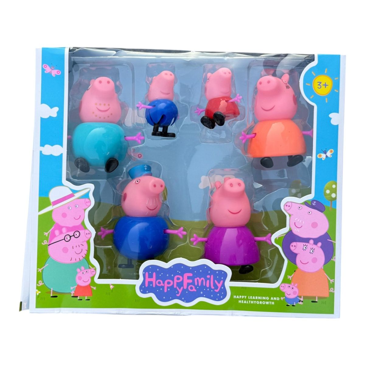 Set 6 figurine, purcelusi nazdravani, multicolor, en-gros