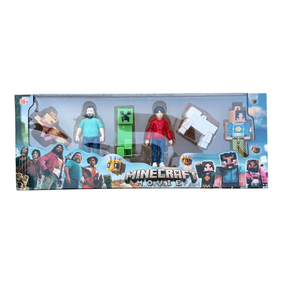 Set 6 figurine multicolor, pixel world si joc video, en-gros
