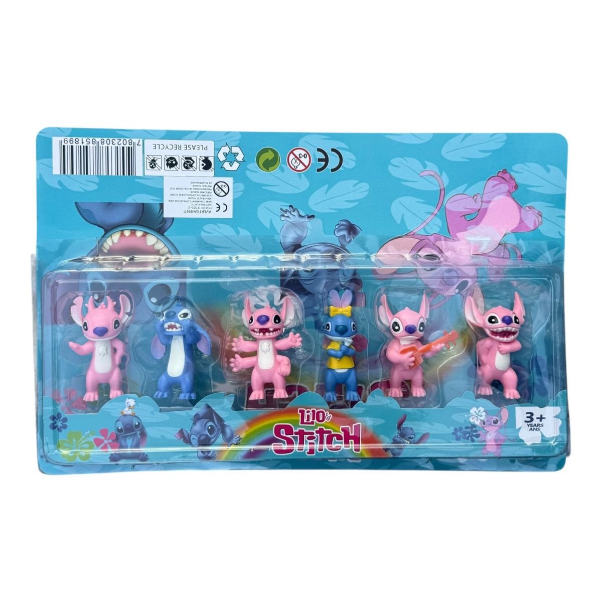 Set 6 figurine animalut dragalas, multicolor,  en-gros