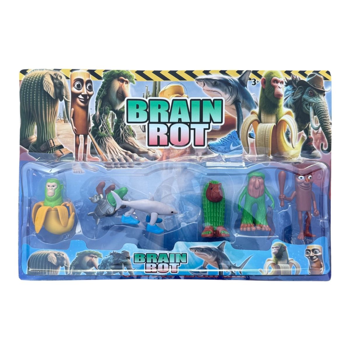 Set 6 figurine brainrot, multicolor, en-gros