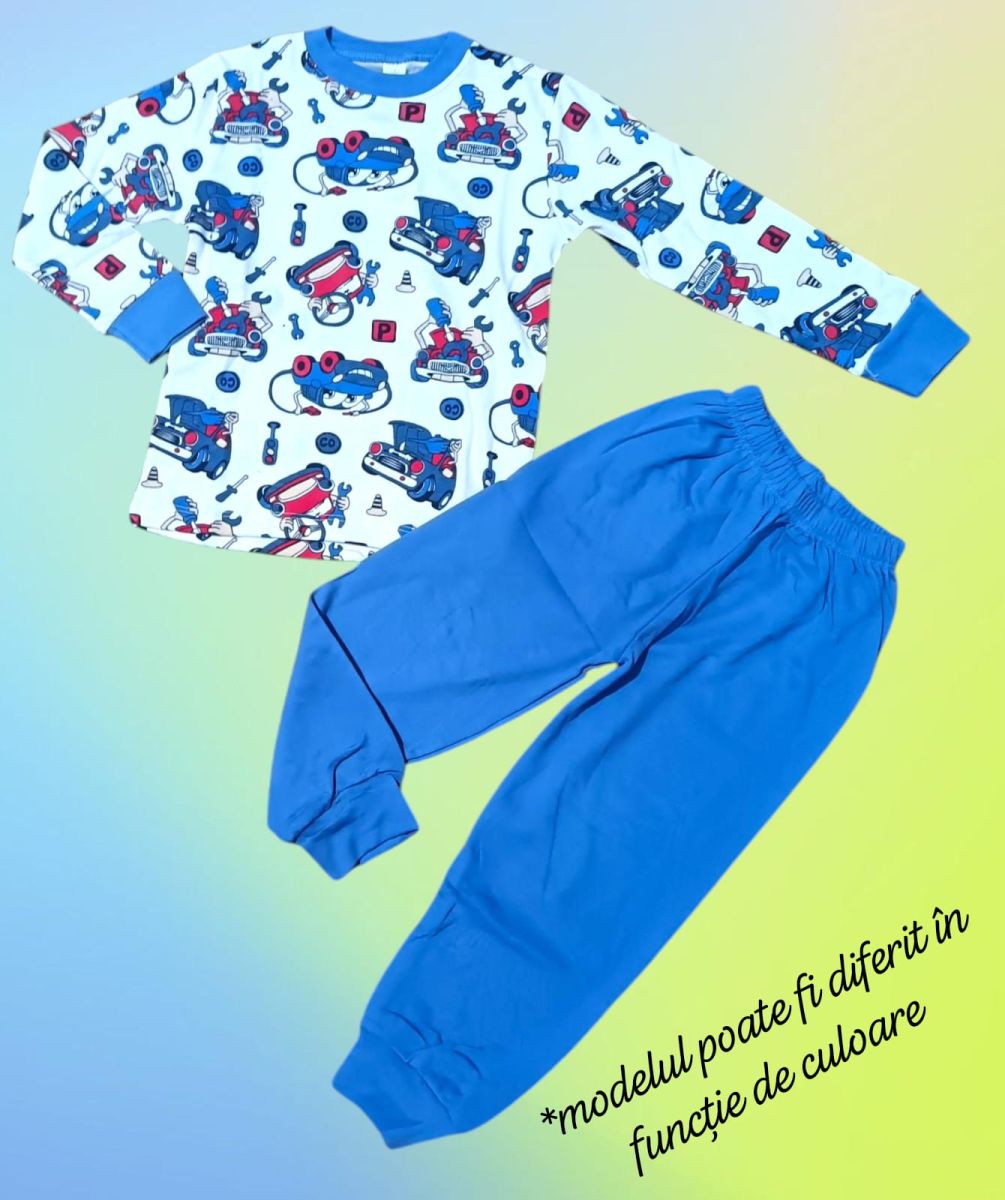 PIJAMA baieti bumbac calitate, 5-9 ani, 3/set engros