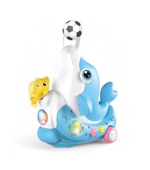 Delfin cu Functie de Suflare Mingii, Efecte Muzicale si Luminoase 6511110044654 Engros