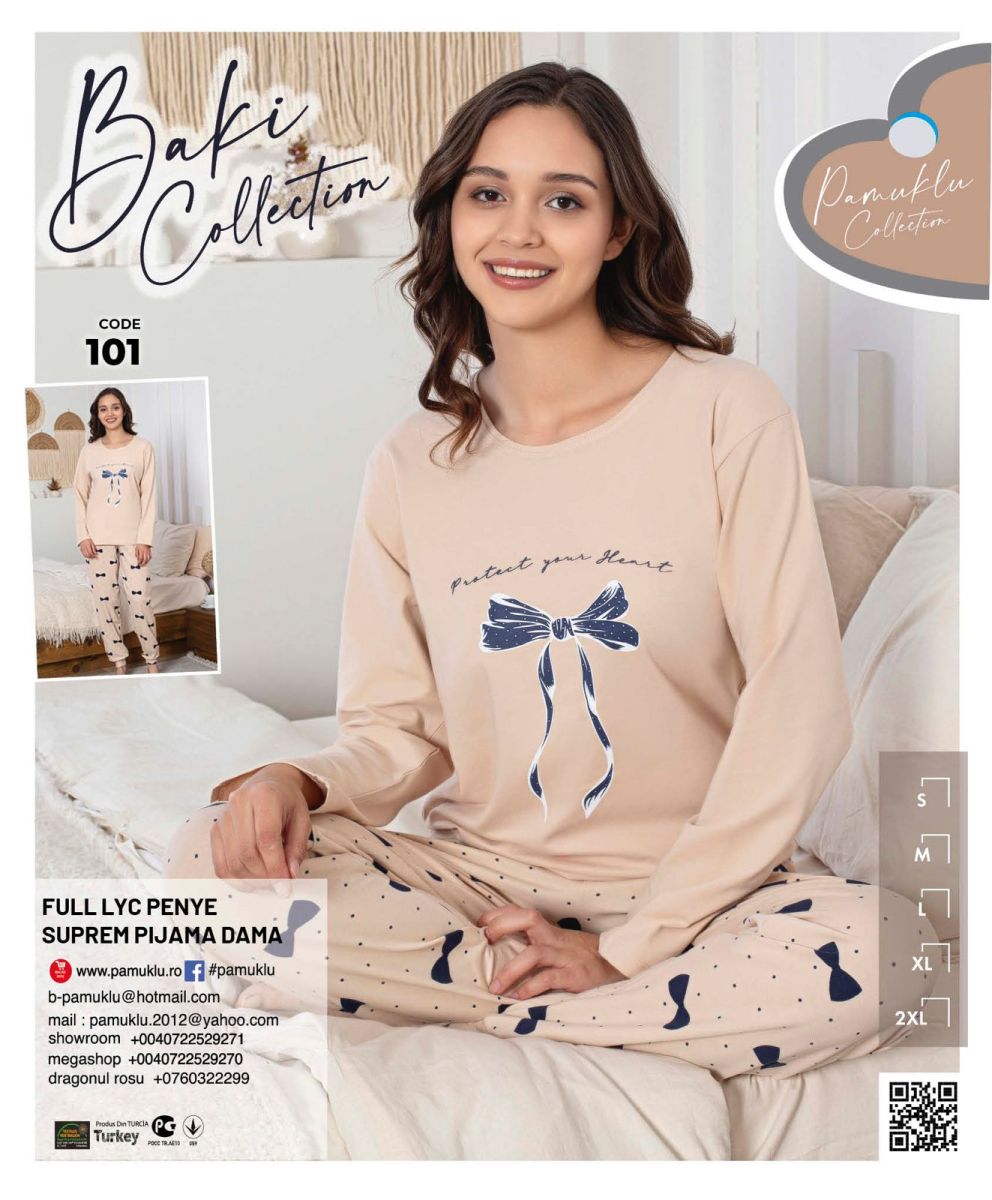 Pijama Dama Baki Licra 101 Engros