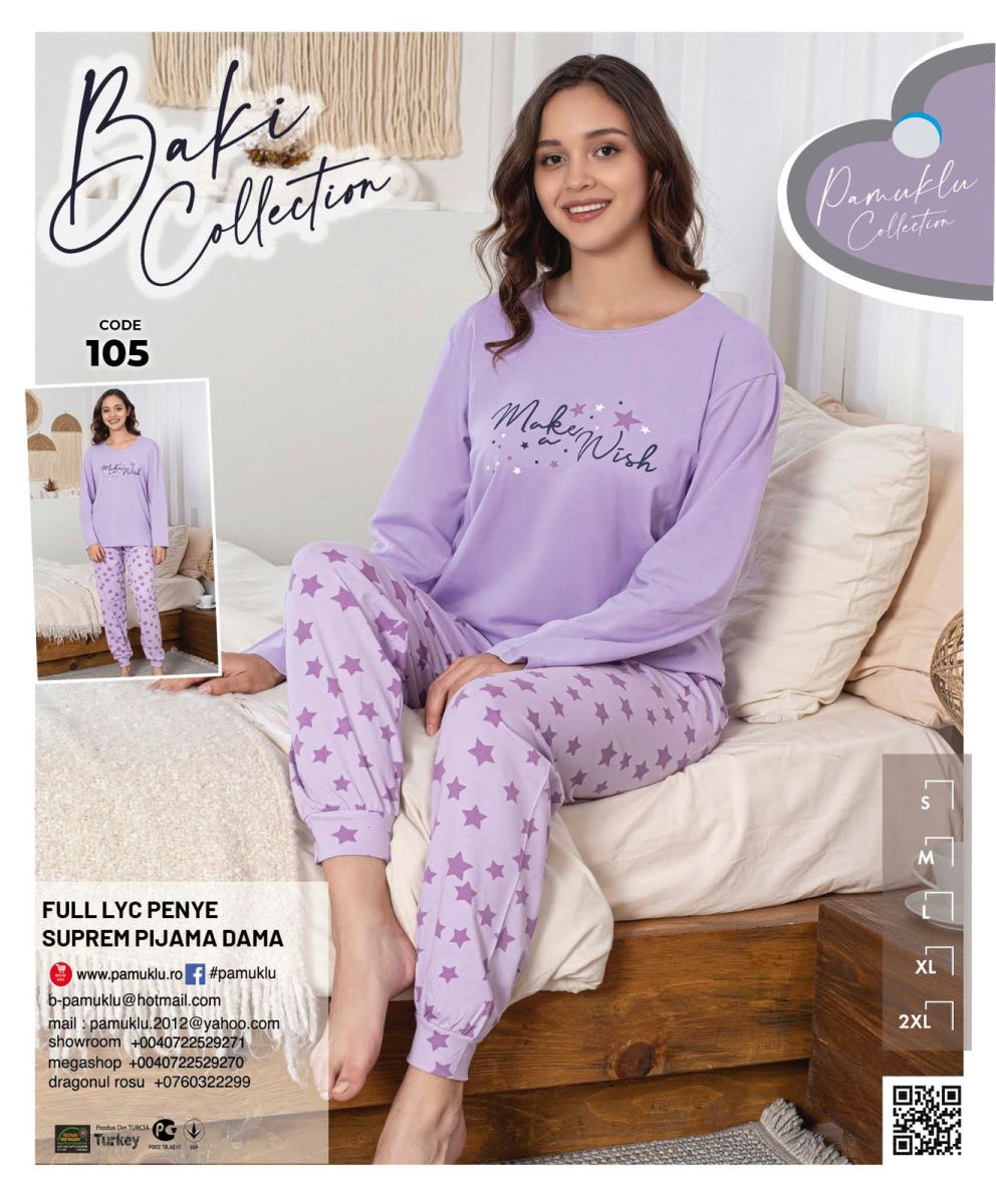 Pijama Dama Baki Licra 105 Engros