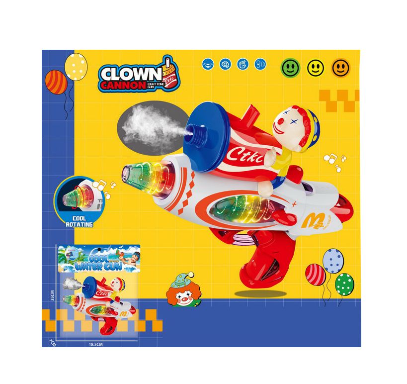 Pistol Clown cu Fum, sunete, lumini 6511110052024 Engros