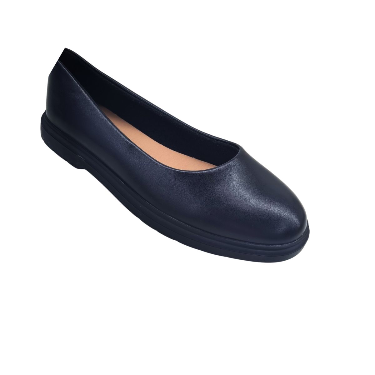 Balerini Casual Simpli Dama, Piele Ecologica, Talpa Joasa, Engross, Marimi 36-40, 8buc/bax negru