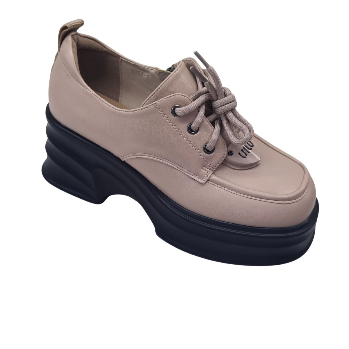 Pantofi Casual Elegant, Talpa Inalta, Inchidere SIret, Piele ecologica, Engross, Marimi 36-40, 8buc/bax roz