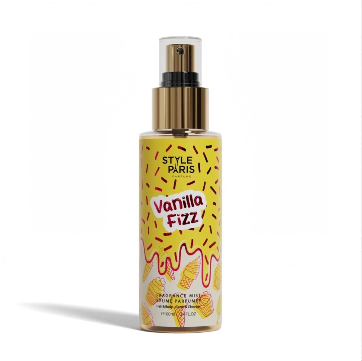 Spray de corp Vanilla Fizz - Style Paris, 100 ml Engros