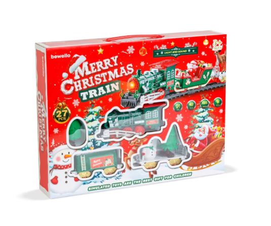 Tren de Craciun muzical, cu LED-uri 6511110044692 Engros