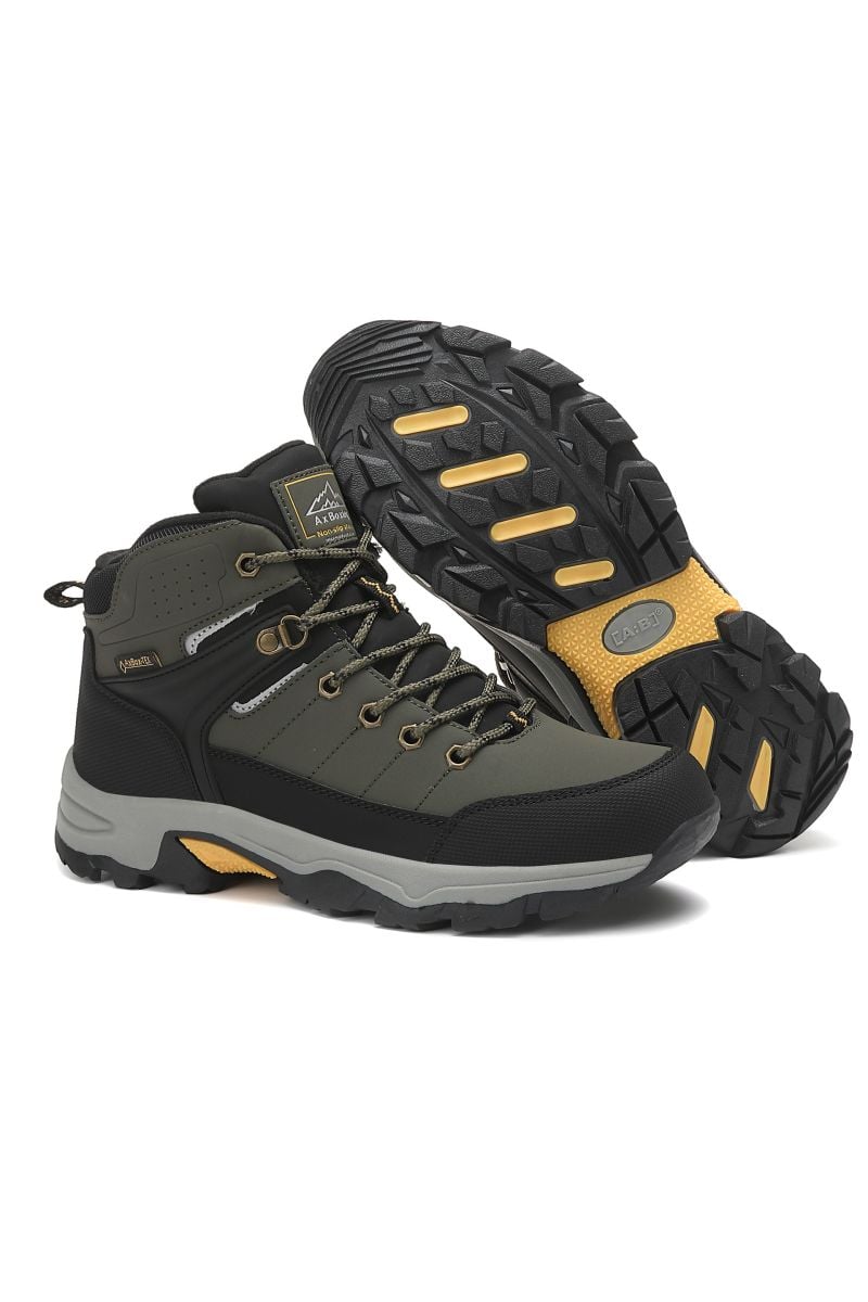 Bocanci Barbat, Talpa Antiderapanta, Piele Ecologica, Inchidere Siret, Engross, Marimi 40-45 , 8buc/bax gri